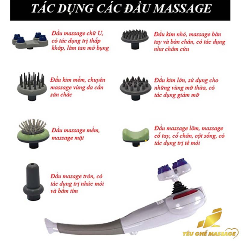 Máy massage cầm tay hồng ngoại 7 đầu cao cấp FUJIKIMA 