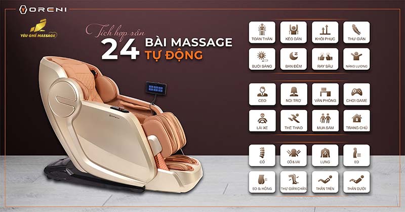 ghe massae or 350 su dung 24 bai tap massage tu dong