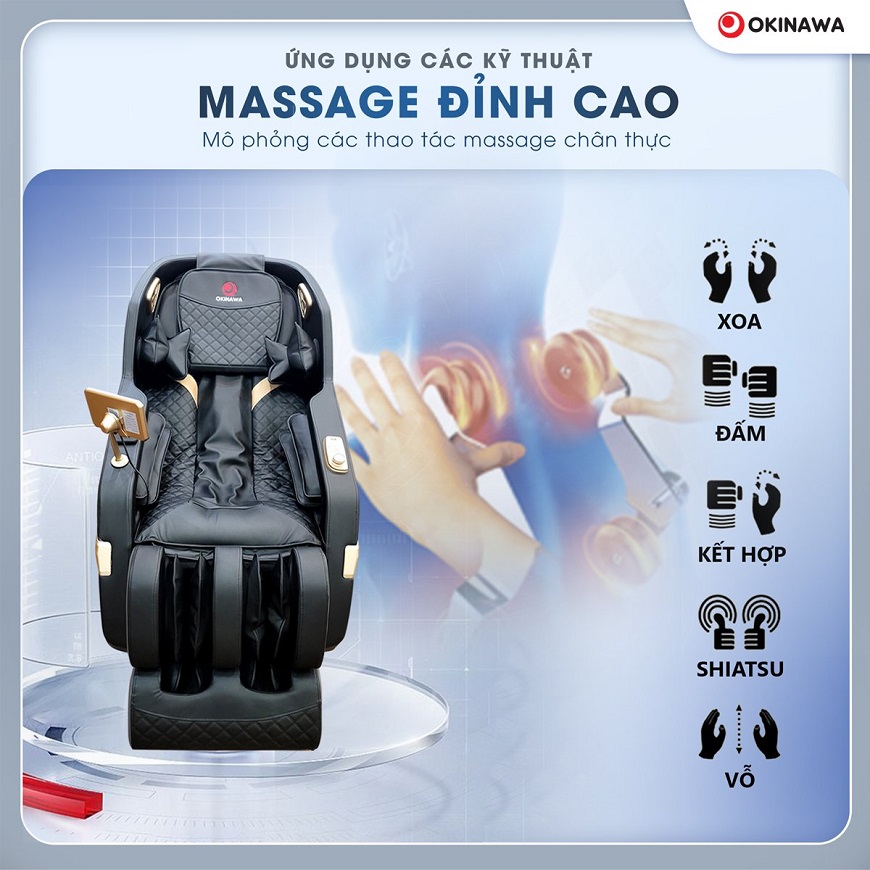 Ghe massage Okinawa OS 703 massage dinh cao