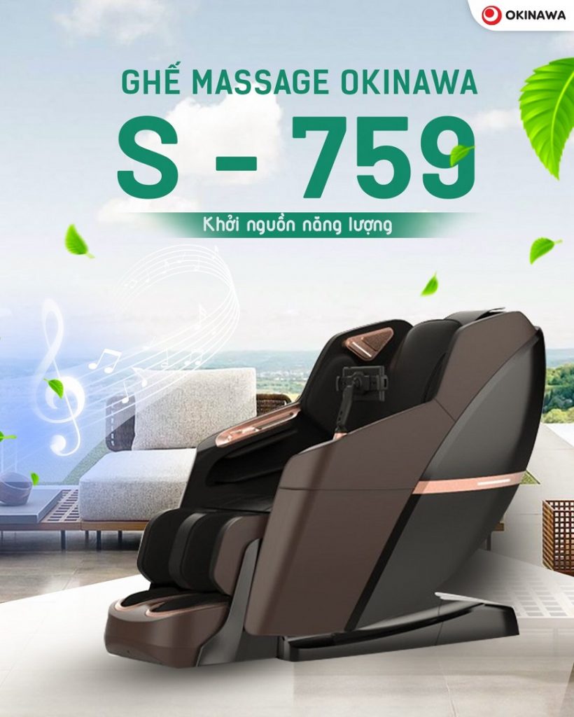 Ghe massage okinawa S 759 chinh hang