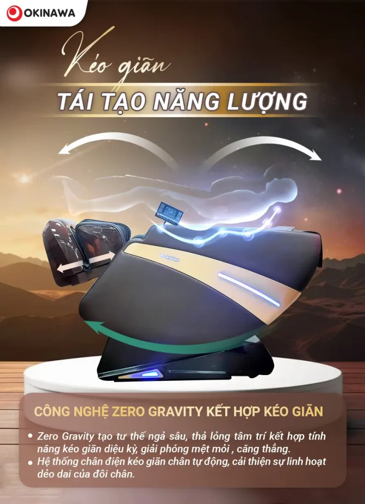 cong nghe zero gravity cho ghe massage okinawa os 398