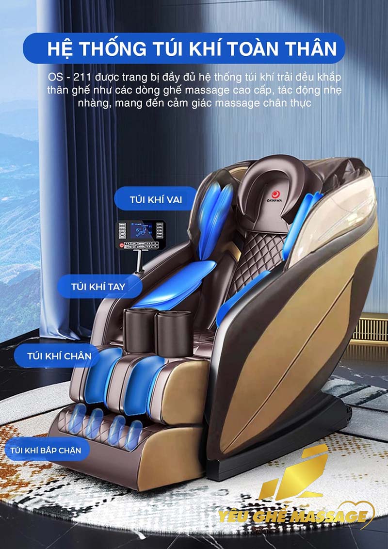 Ghế Massage OKINAWA OS-211 Ghế Massage OKINAWA OS - 211