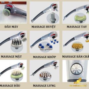 Máy massage cầm tay hồng ngoại 7 đầu cao cấp FUJIKIMA