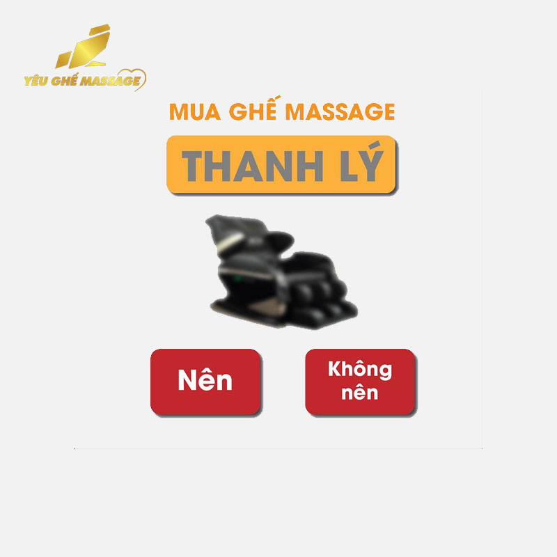 Có nên mua thanh lý ghế massage giá rẻ không?