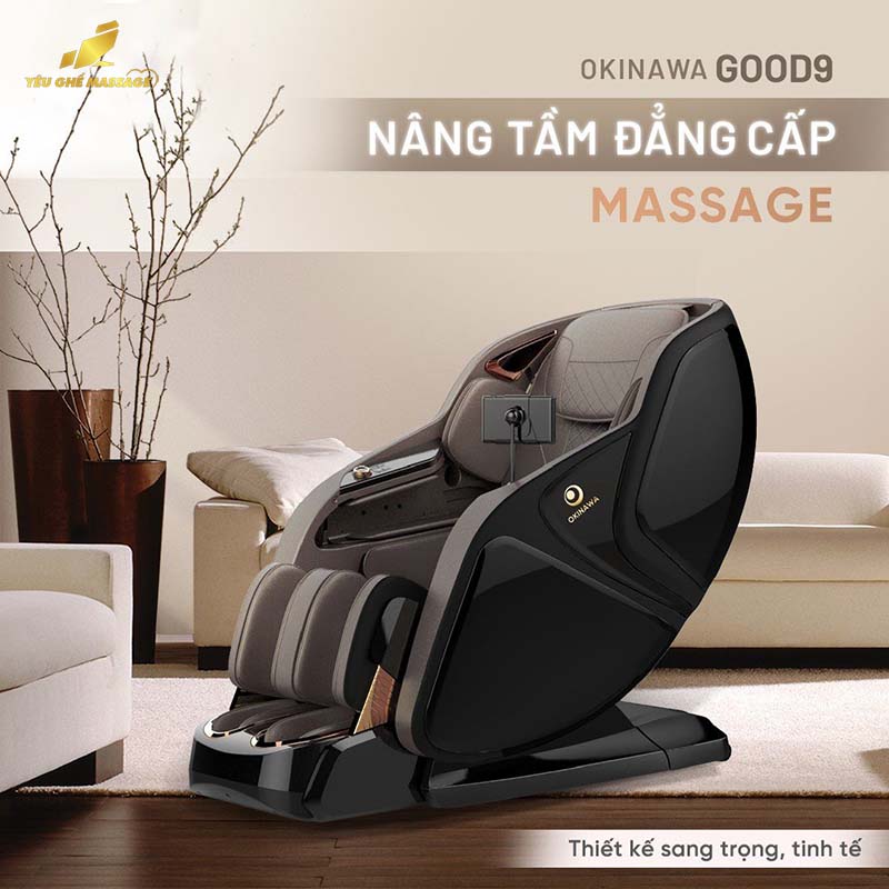 Ghe massage OKINAWA GOOD9 nang tam dang cap