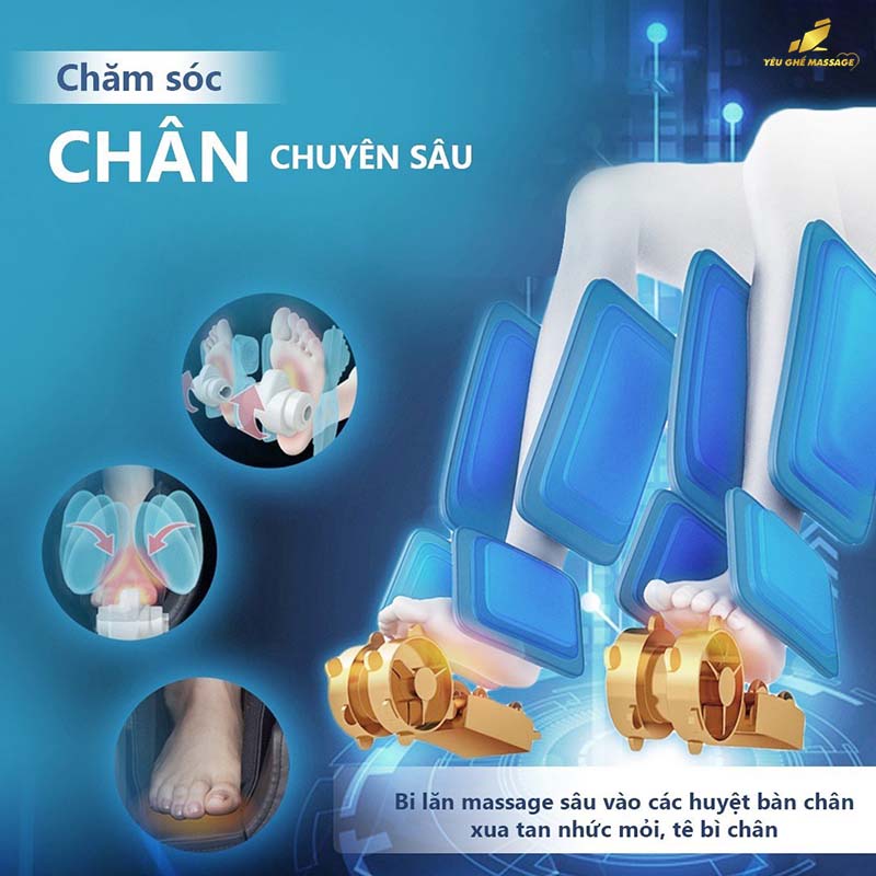 Ghế Massage Okinawa OS 706 Ghe massage okinawa OS 706 cham soc chan chuyen sau