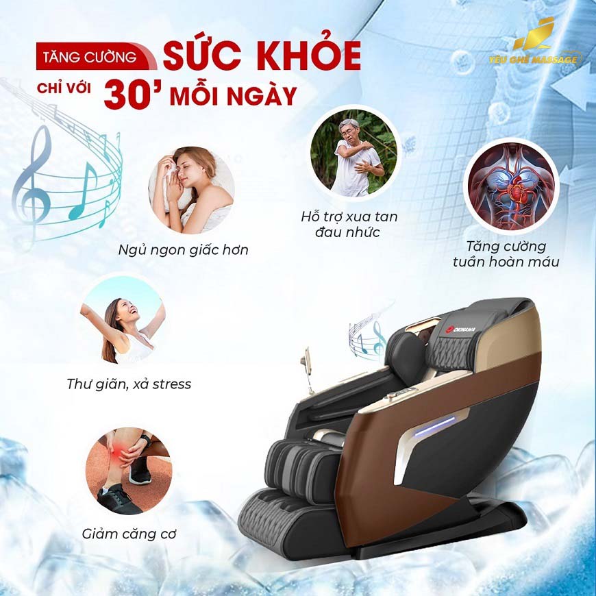 Ghế Massage Okinawa OS-262 Ghe massage Okinawa OS 262 cham soc suc khoe