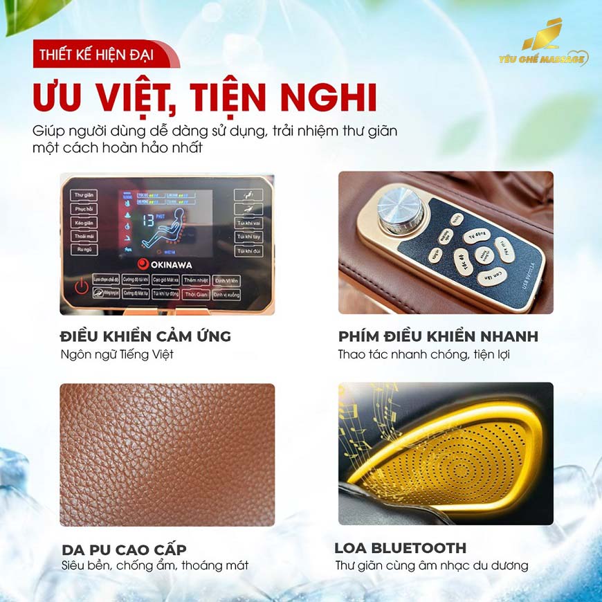 Ghế Massage Okinawa OS-262 Ghe massage Okinawa OS 262 hien dai tien ngh