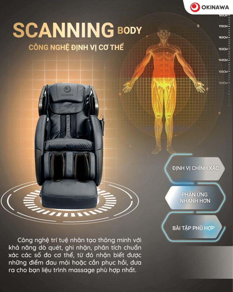Ghế massage Okinawa Crown S-988
