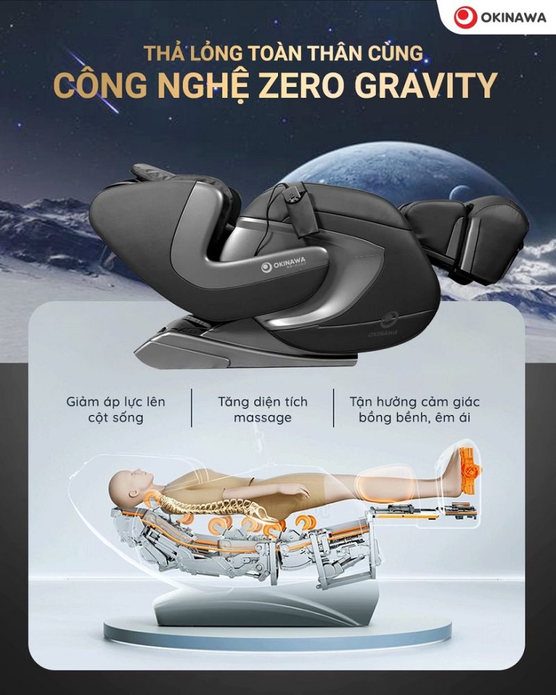 Ghế massage Okinawa Crown S-988