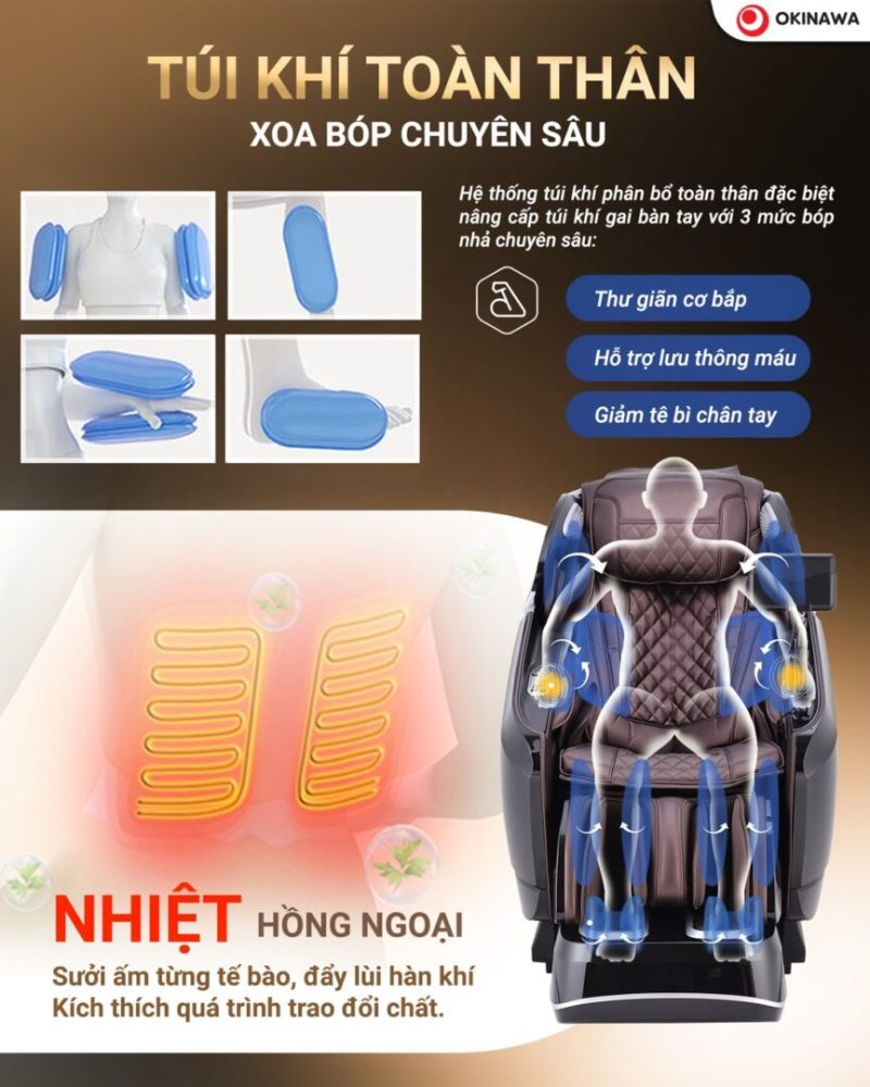Ghế massage Okinawa ICYBER 10D