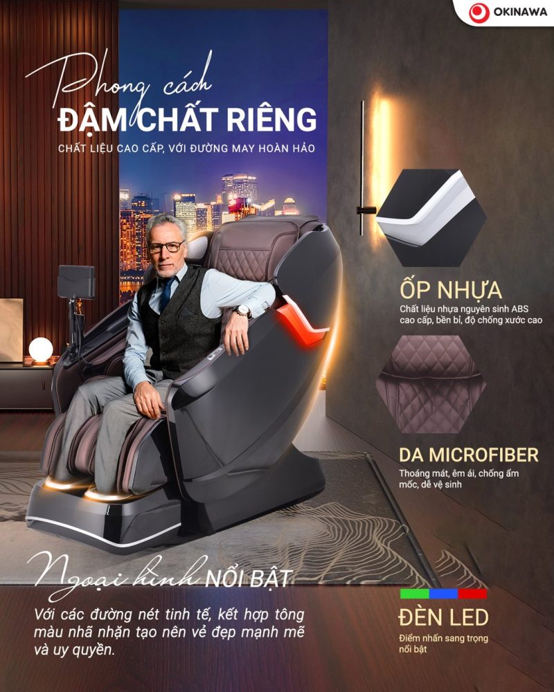 Ghế massage Okinawa ICYBER 10D