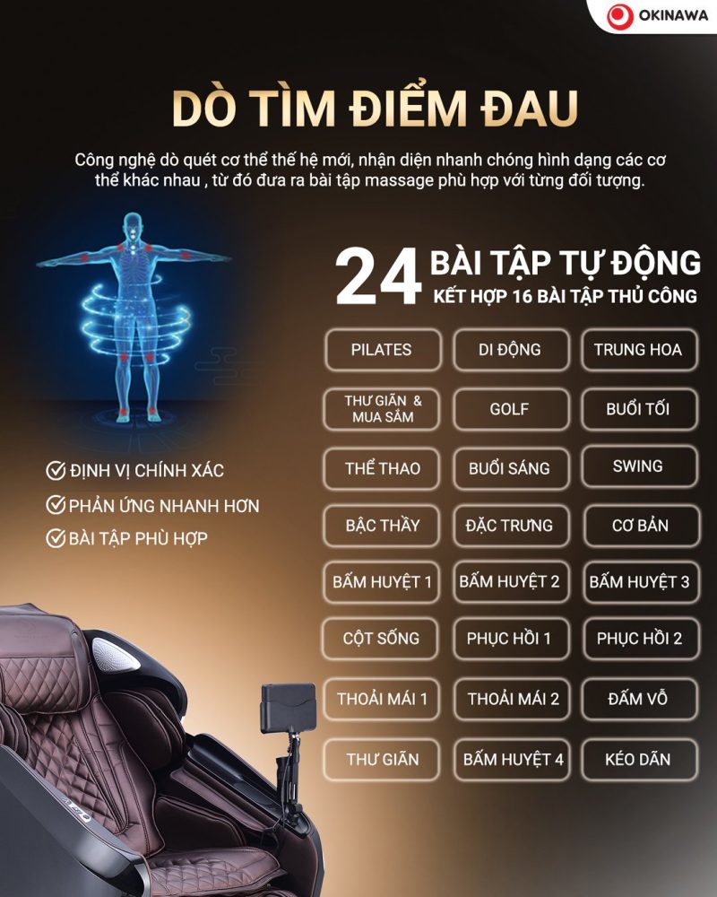 Ghế massage Okinawa ICYBER 10D