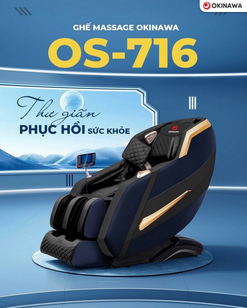 Ghế massage Okinawa OS-716 Ghe massage okinawa os 716 chinh hang
