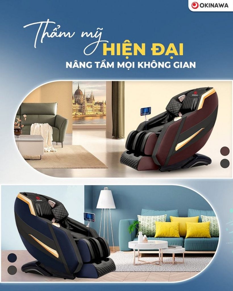 Ghế massage Okinawa OS-716 Ghe massage okinawa os 716 thiet ke hien dai