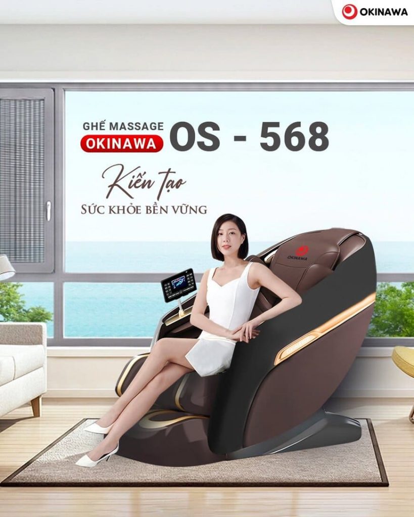 Ghế massage Okinawa OS-568 ghe massage okinawa os 568 kien tao suc khoe