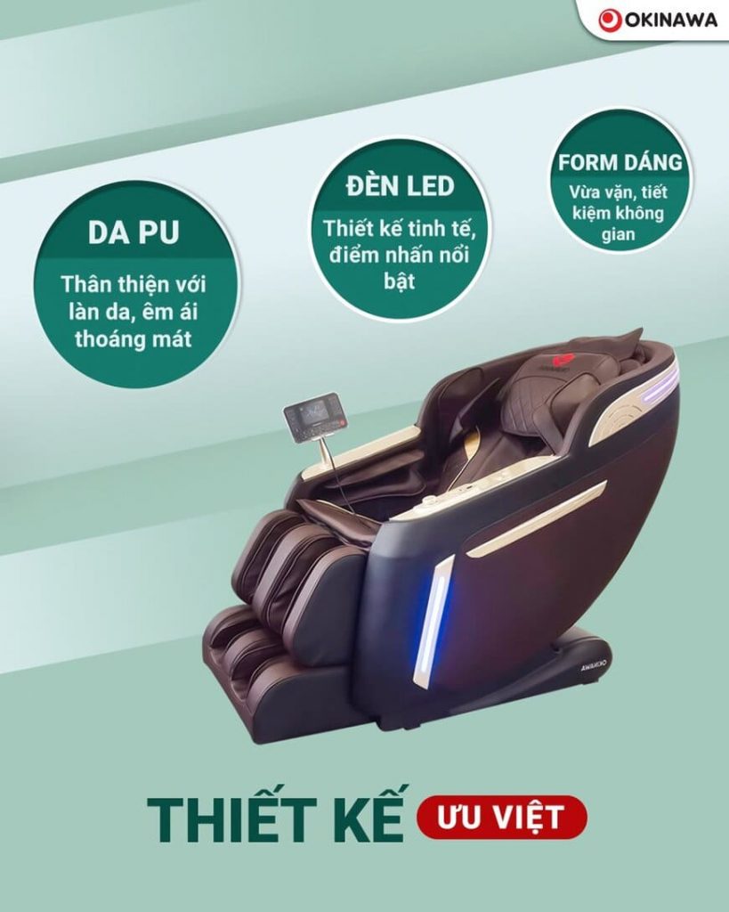 GHẾ MASSAGE OKINAWA OS-410 thiet ke ghe massage okinawa os 410