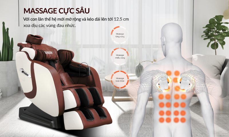 Ghế massage Fujikashi FJ-6000 Ghế massage Fujikashi FJ-6000