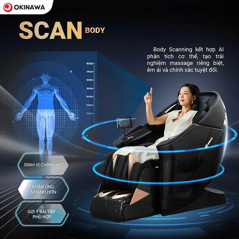 Ghế massage Okinawa Angel S830 Ghế massage Okinawa Angel S830-15