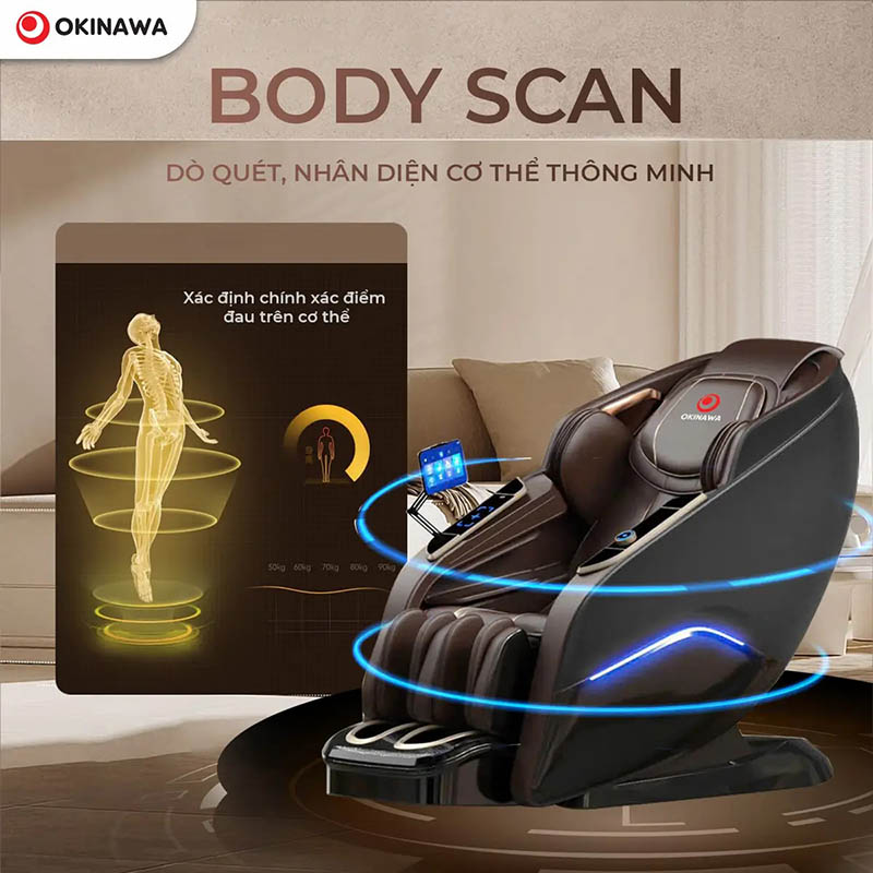 Ghế Massage 4D Là Gì? - Khám Phá Những Điểm Nổi Bật Và Mức Giá Ghế massage Okinawa SPLENDID