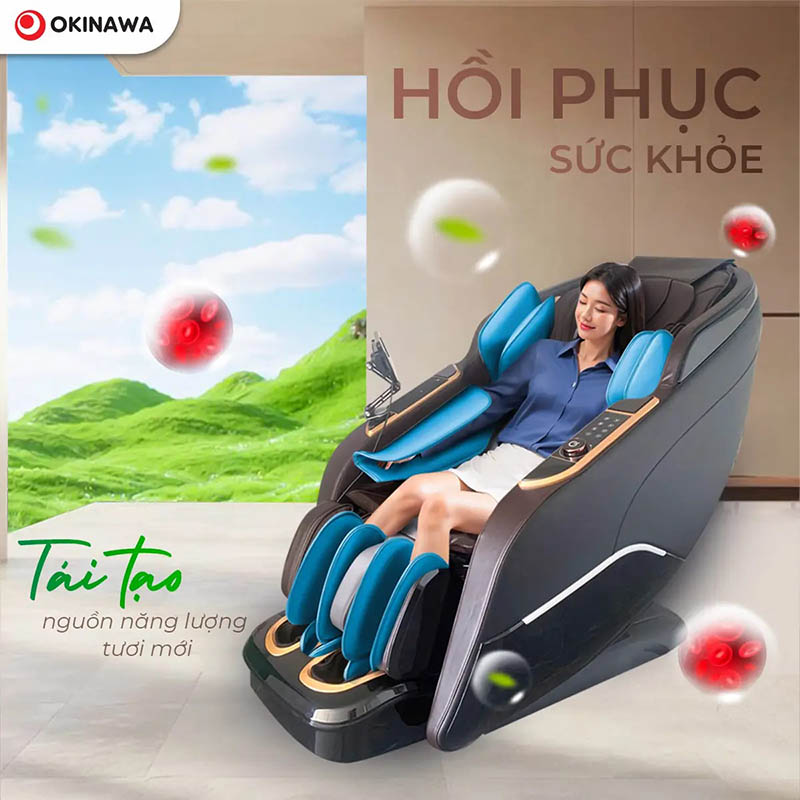 Ghế Massage 4D Là Gì? - Khám Phá Những Điểm Nổi Bật Và Mức Giá Ghế massage Okinawa SPLENDID