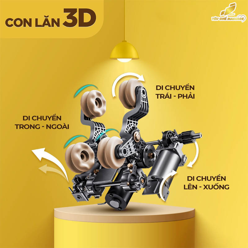 Ghế Massage Con Lăn Di Chuyển