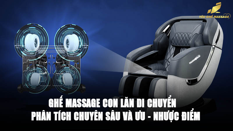 Ghế Massage Con Lăn Di Chuyển