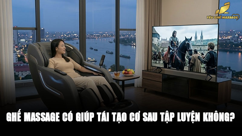 Có Nên Ngồi Ghế Massage Xem Ti Vi Không?