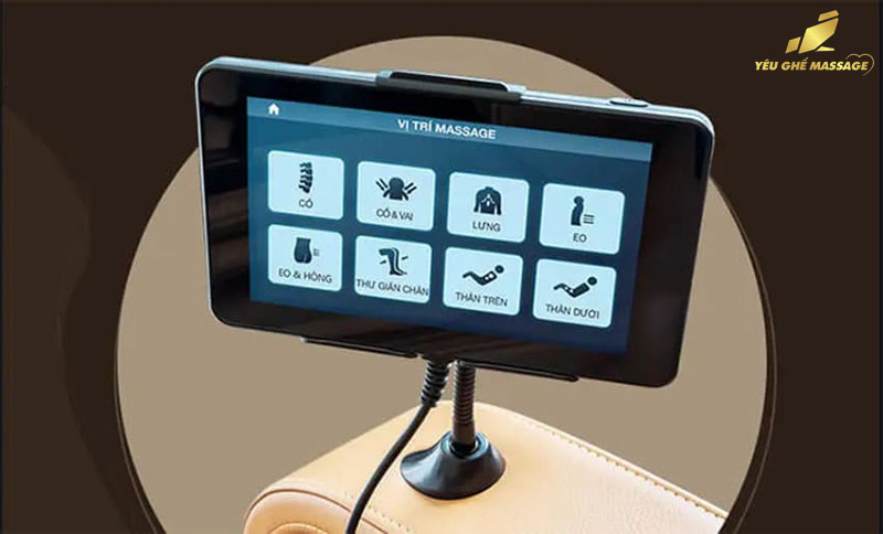 Công nghệ màn hình LCD LED điều khiển ghế massage thông minh