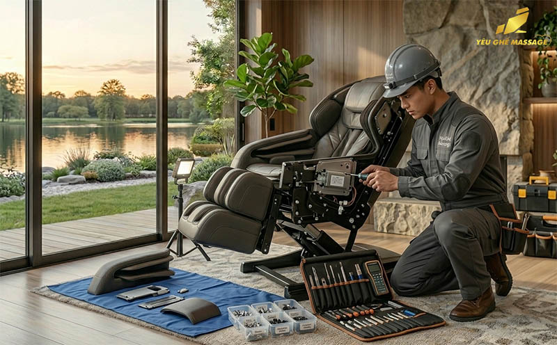 Hướng dẫn tháo lắp ghế massage đúng kỹ thuật tại nhà tránh hư hỏng Hướng dẫn tháo lắp ghế massage đúng kỹ thuật tại nhà