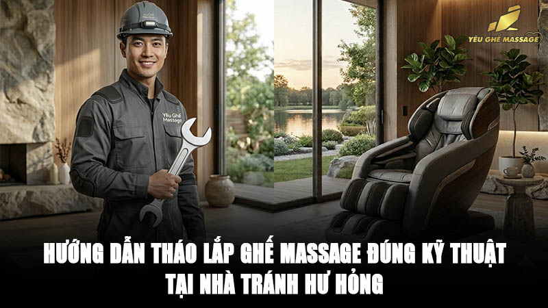 Hướng dẫn tháo lắp ghế massage đúng kỹ thuật tại nhà tránh hư hỏng Hướng dẫn tháo lắp ghế massage đúng kỹ thuật tại nhà