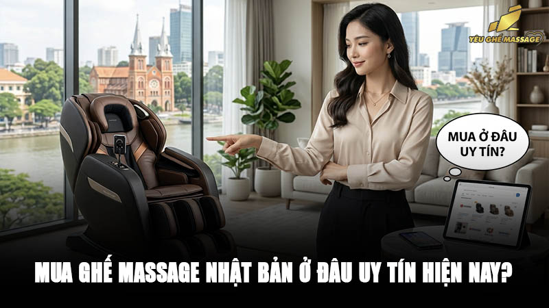 Mua ghế massage Nhật Bản ở đâu uy tín hiện nay?