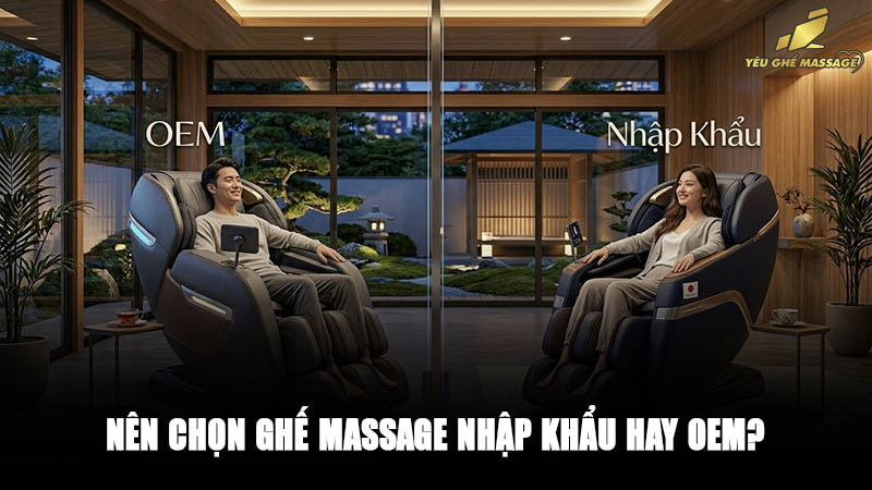 Nên Chọn Ghế Massage Nhập Khẩu Hay OEM?