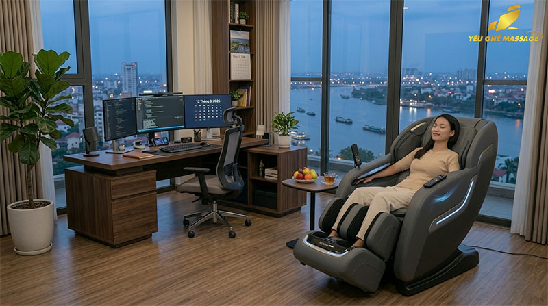 Nên Đặt Ghế Massage Trong Phòng Làm Việc Ở Nhà Không?