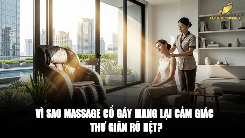 Vì sao massage cổ gáy mang lại cảm giác thư giãn rõ rệt?