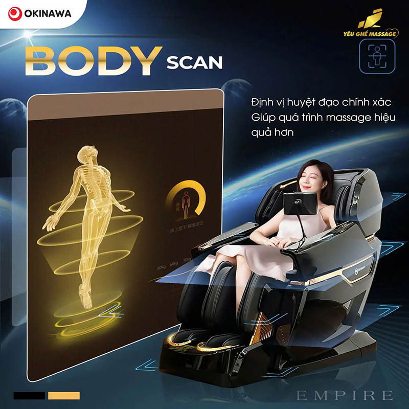 Body scan Ghế Massage Okinawa Empire
