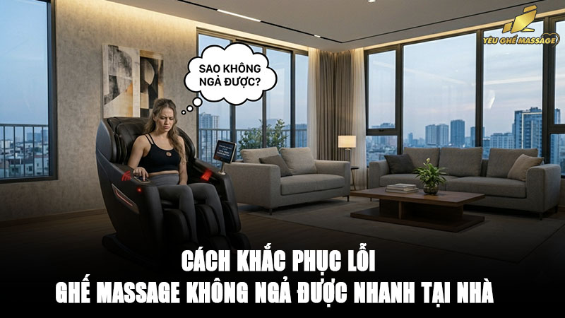 Cách khắc phục lỗi ghế massage không ngả được