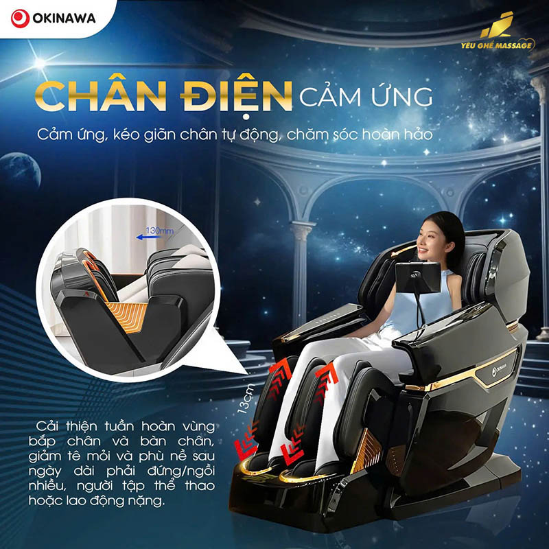 Chân điện Ghế Massage Okinawa Empire