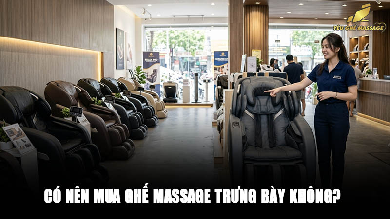Có nên mua ghế massage trưng bày không?