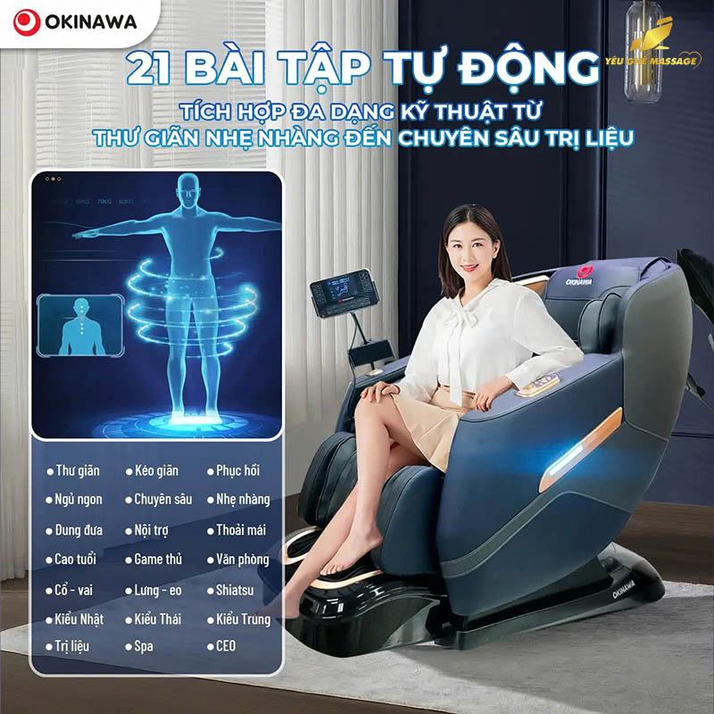 Ghế massage Okinawa Vintage-10