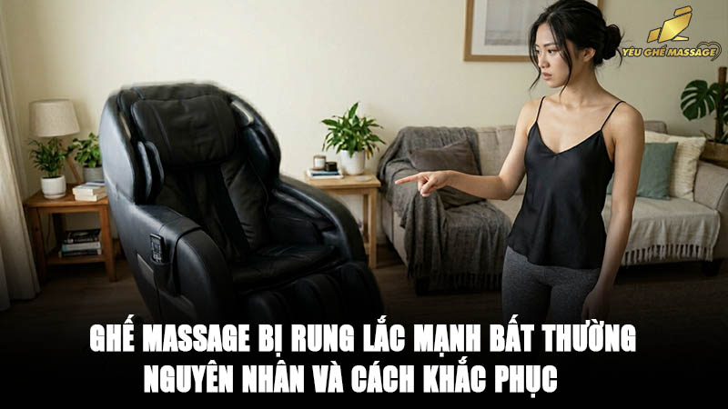 Ghế massage bị rung lắc mạnh bất thường