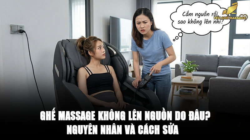 Ghế massage không lên nguồn