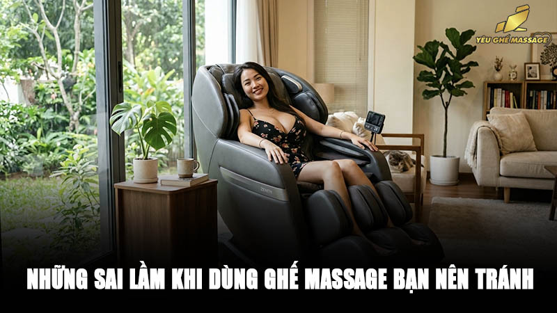 Những Sai Lầm Khi Dùng Ghế Massage Bạn Nên Tránh Những Sai Lầm Khi Dùng Ghế Massage Bạn Nên Tránh