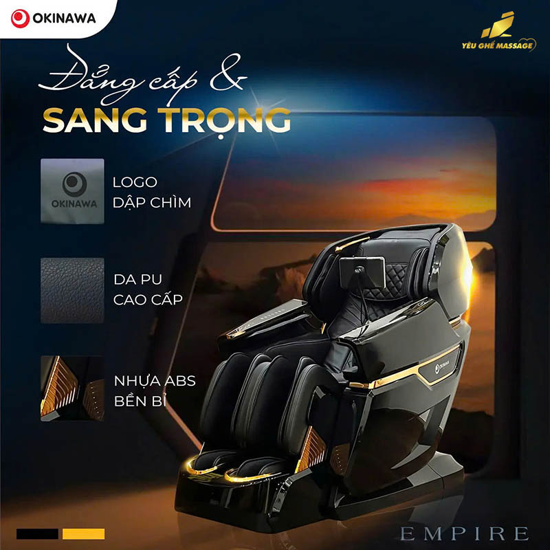 Thiết kế Ghế Massage Okinawa Empire sang trọng