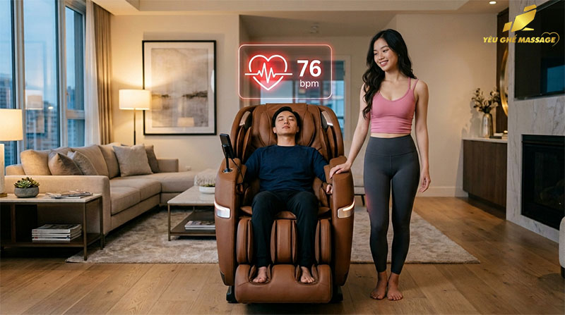Chức năng đo nhịp tim trên ghế massage có gì đặc biệt-1
