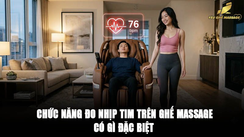 Chức năng đo nhịp tim trên ghế massage có gì đặc biệt